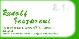 rudolf veszpremi business card